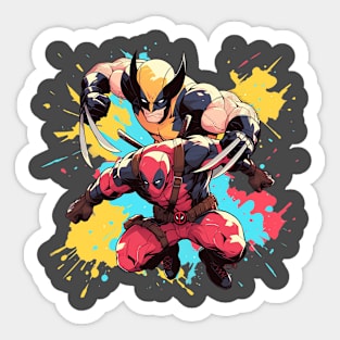 deadpool and wolverine Sticker